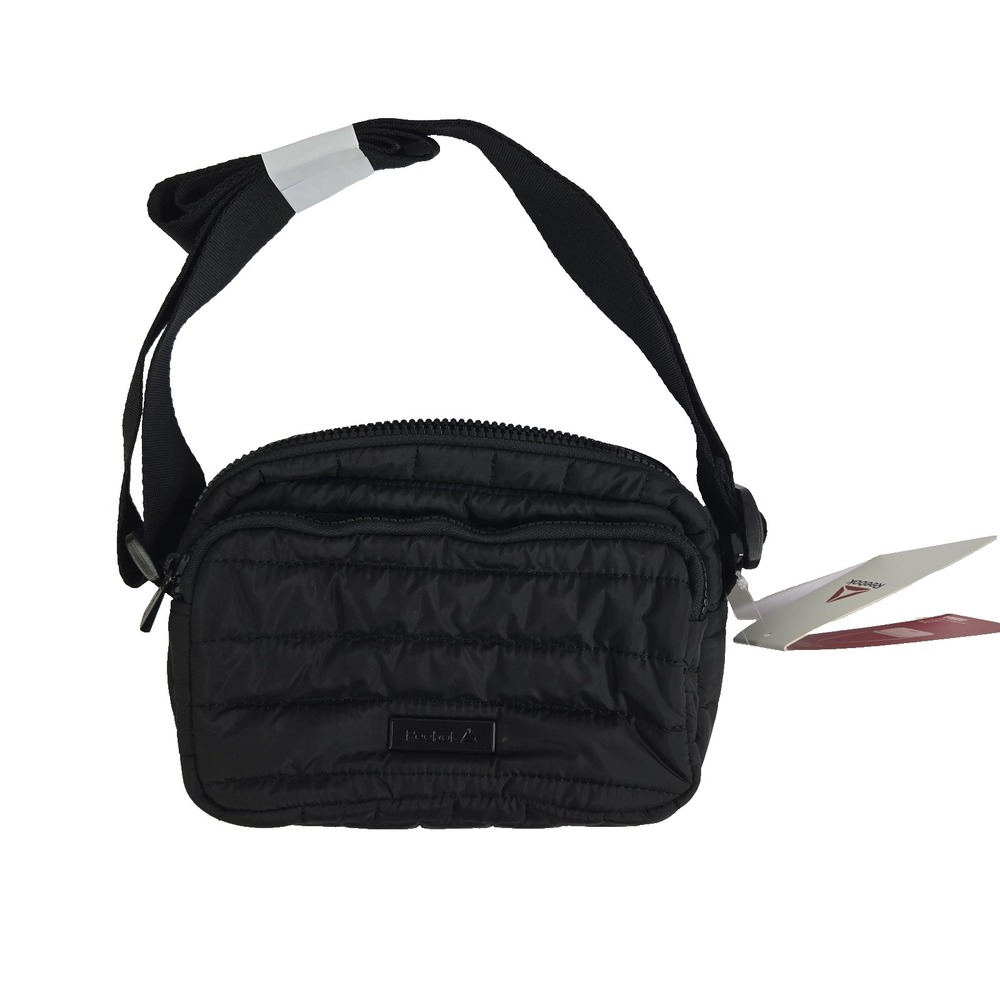 Reebok Womens Darla Black Compact Crossbody Purse NWT
